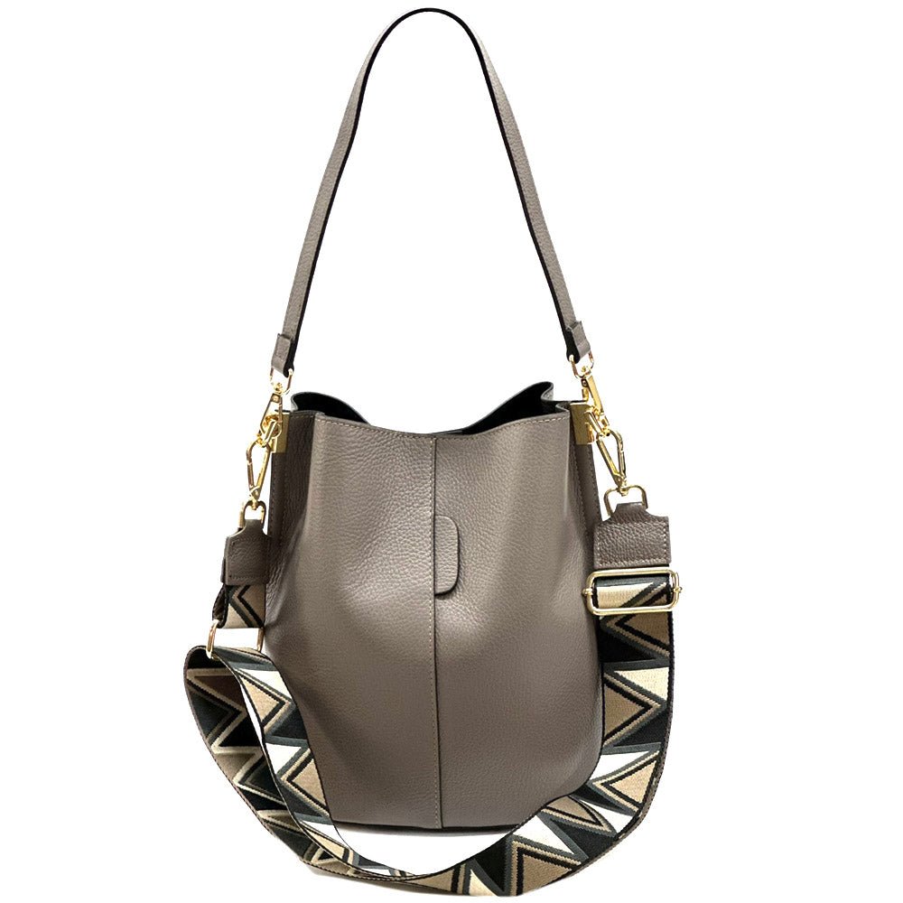 Maddalena GM leather bucket bag-23