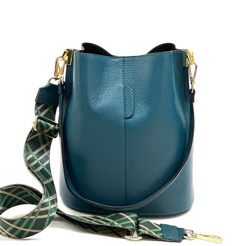 Maddalena GM leather bucket bag-59