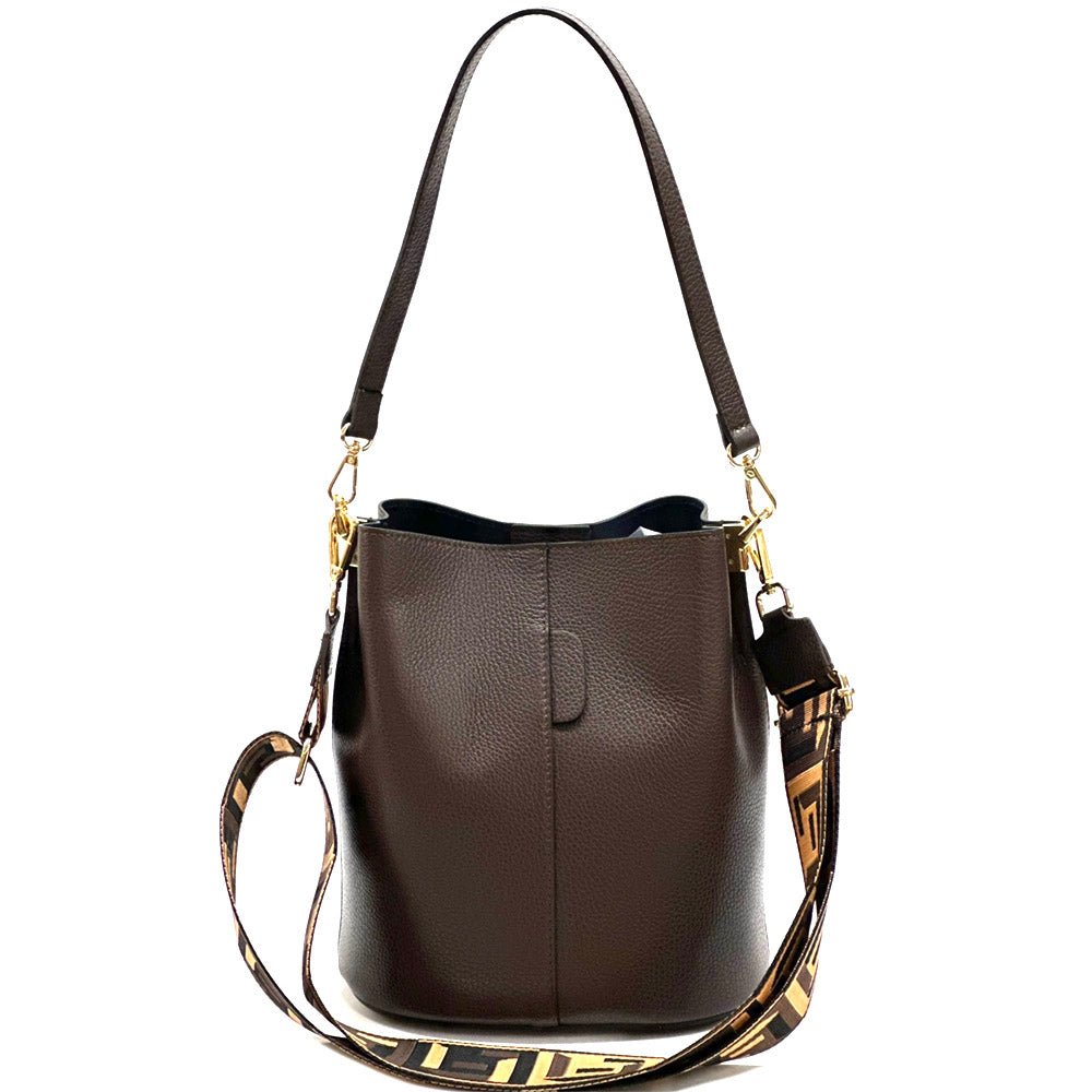 Maddalena GM leather bucket bag-37