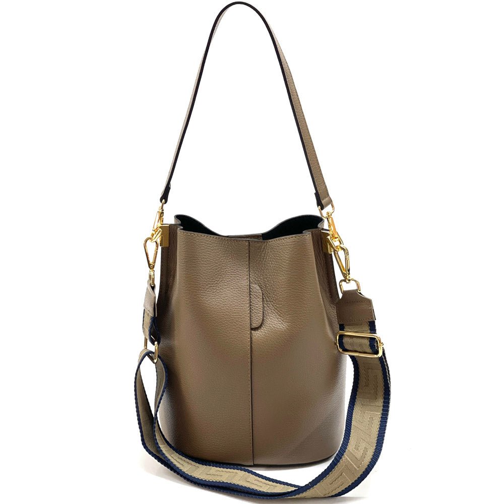 Maddalena GM leather bucket bag-39