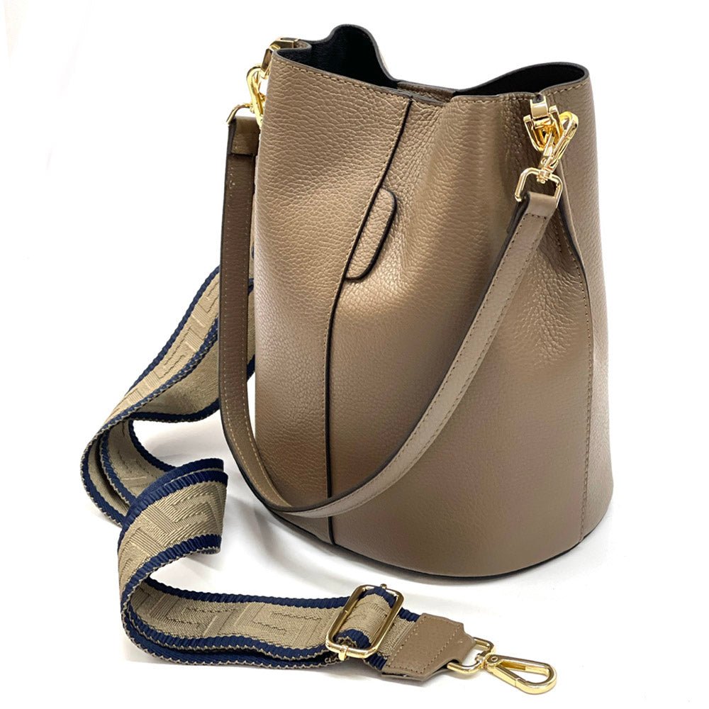 Maddalena GM leather bucket bag-38