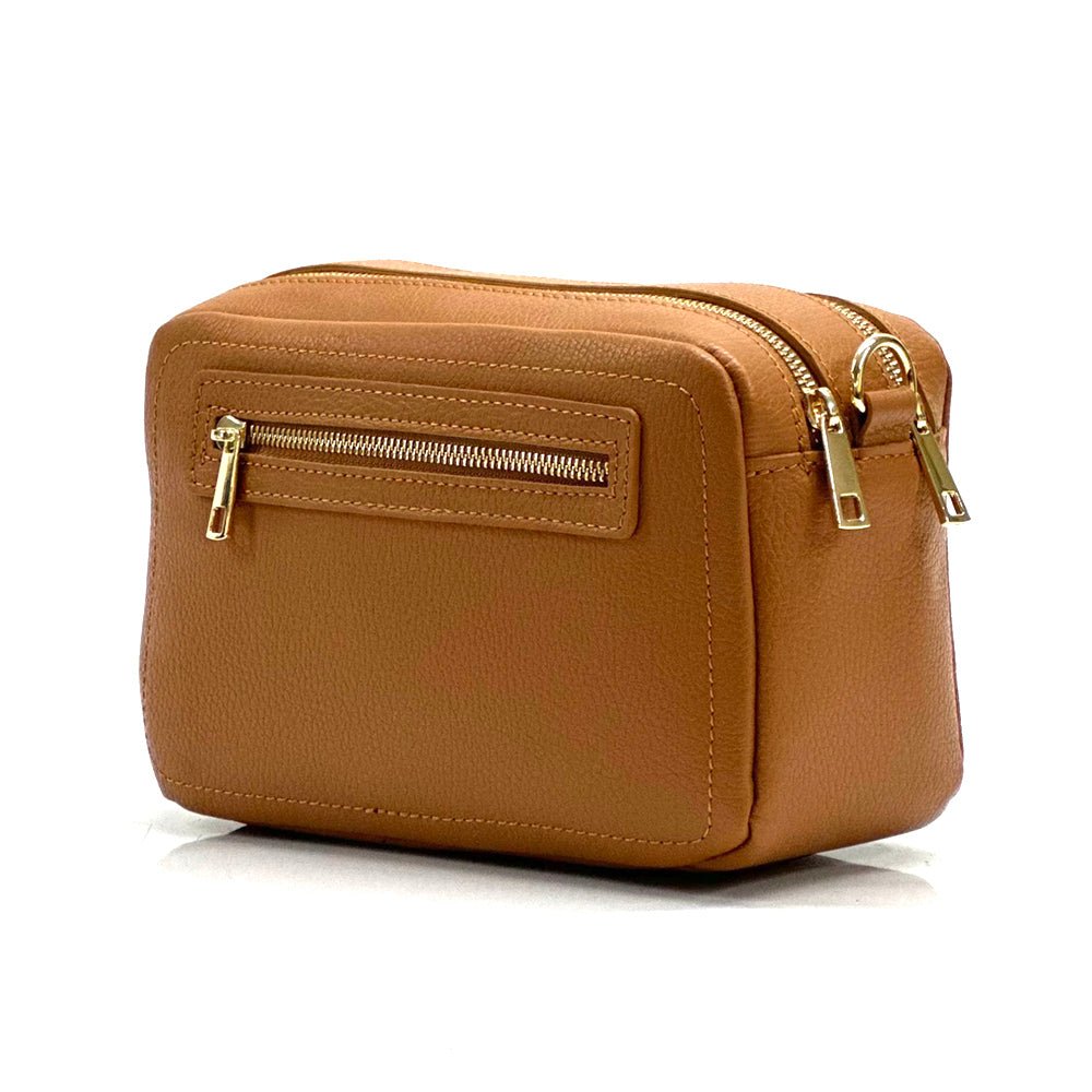 Vera Pelle Bag in tan - angled view