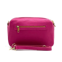 Vera Pelle Bag in fuchsia - back view