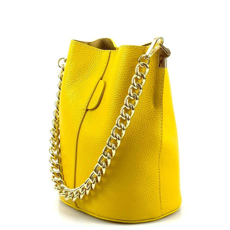 Maddalena leather bucket bag-6