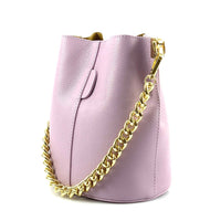 Maddalena leather bucket bag-14