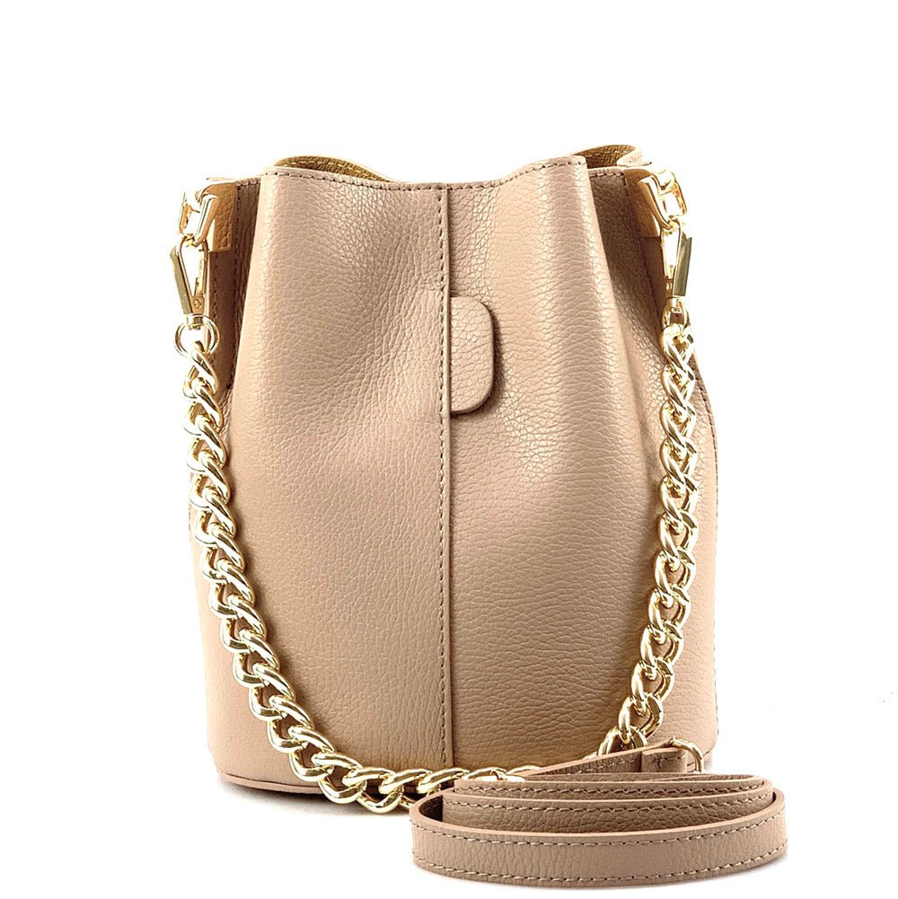 Maddalena leather bucket bag-21