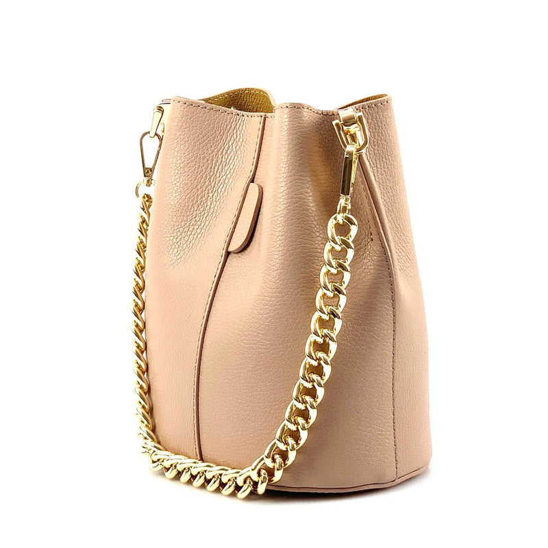 Maddalena leather bucket bag-8