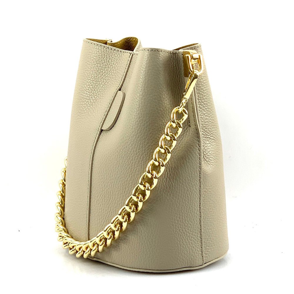 Maddalena leather bucket bag-9