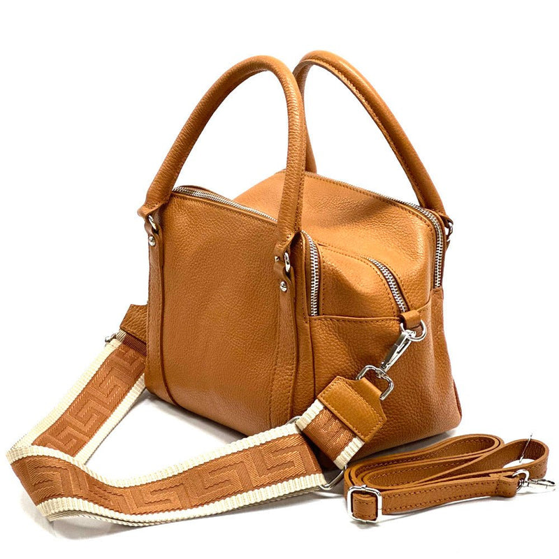 Maica Leather Boston Bag-15