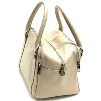 Maica Leather Boston Bag-5