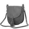Elisa Italian Calfskin Leather Shoulder Bag – Elegant Tassel Detail & Versatile Strap