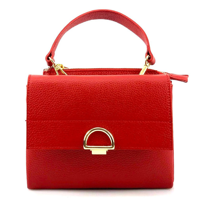 Melissa leather Handbag in bright red