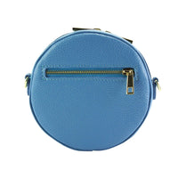 Lucrezia Cross-body leather bag in light cyan