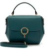 Kimberly Leather hand bag in turquoise