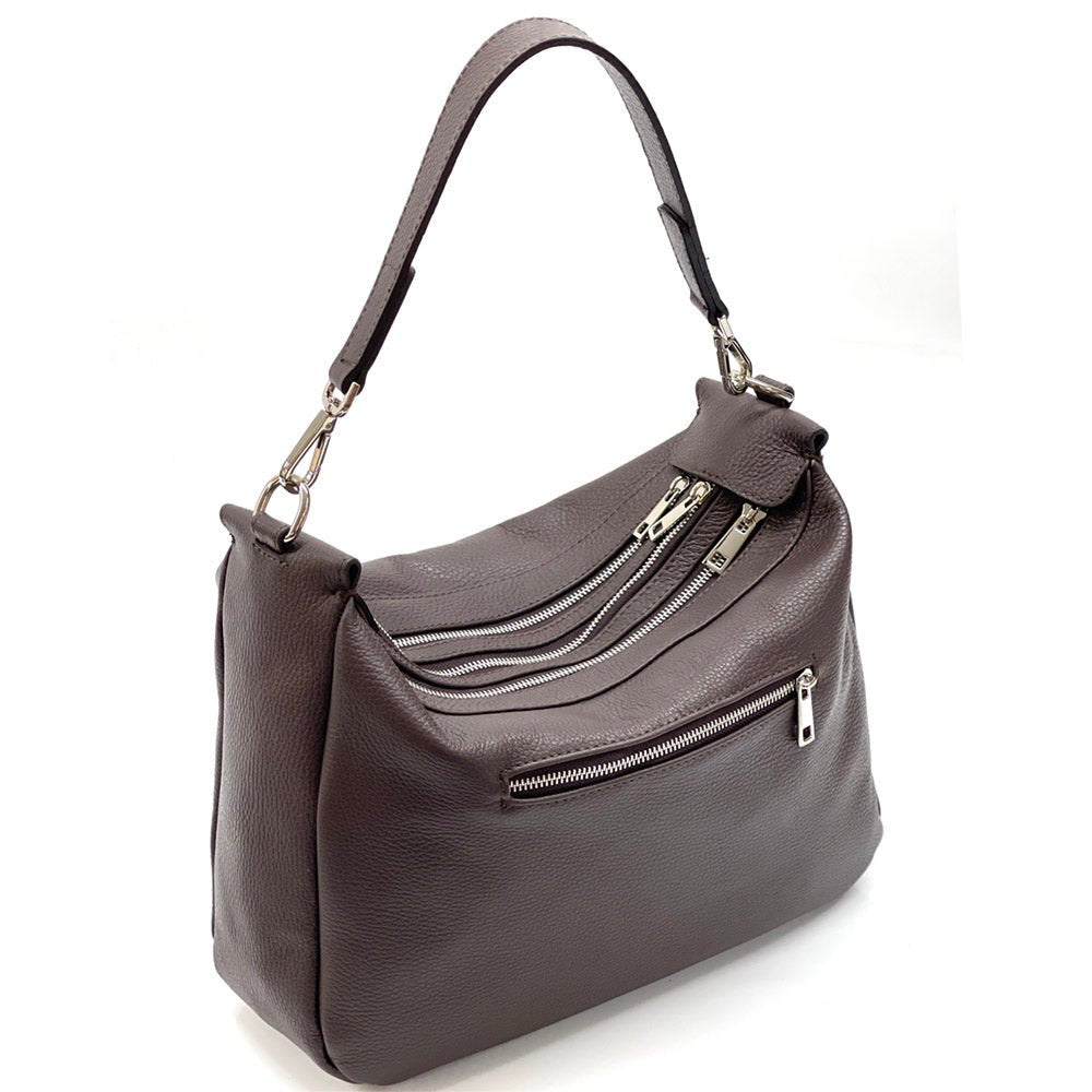 Assunta leather shoulder bag-12