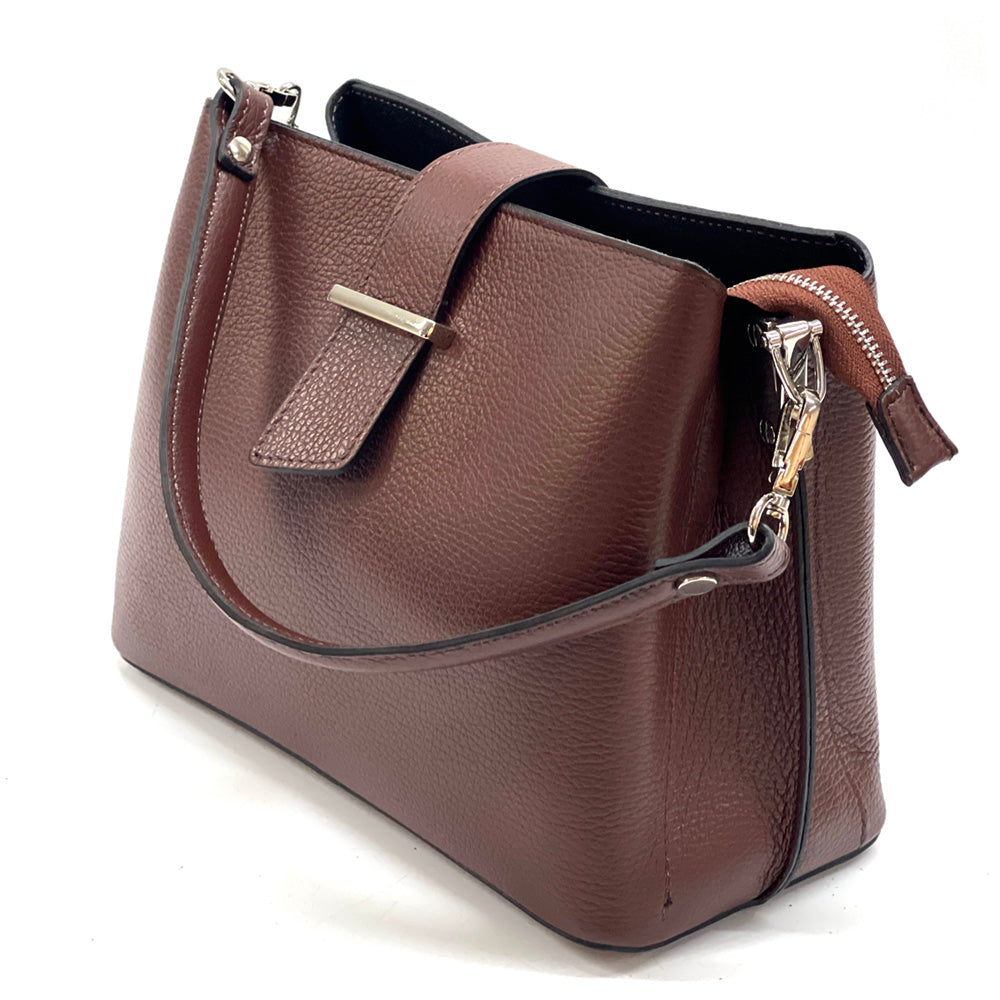 Kristen T leather shoulder bag-39