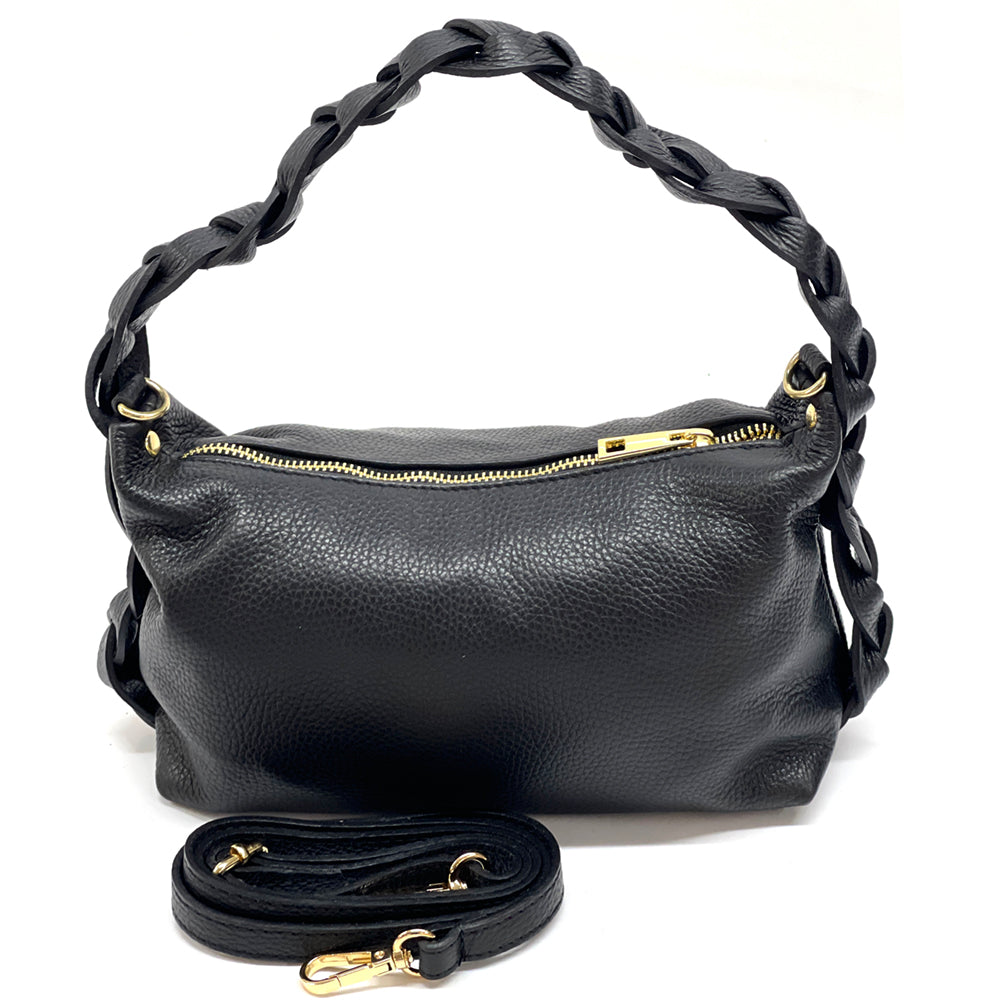 Lily Small Hobo Leather bag-12