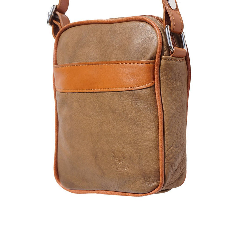 Man‘s shoulder bag in soft genuine calf-skin leather-5