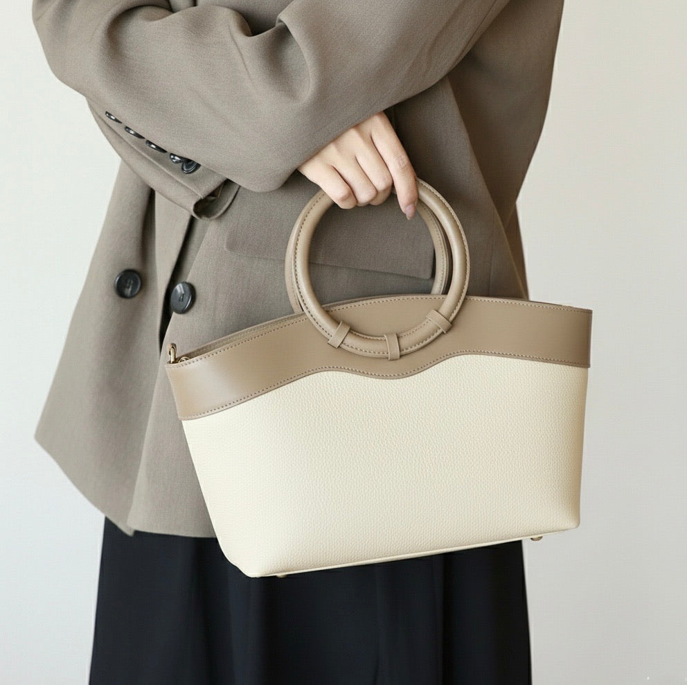 Marcella Cow Leather Top Handle Bag