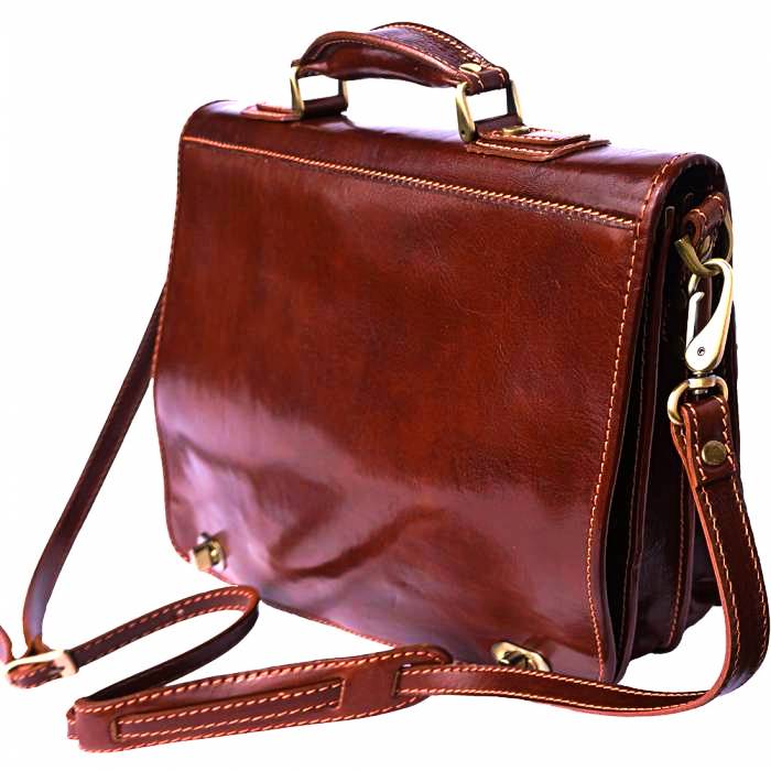 Brown Leather Briefcase Shoulder Strap
