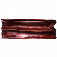 Brown Leather Briefcase bottom view