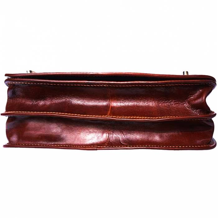 Brown Leather Briefcase bottom view