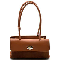 Vivienne East-West Leather Shoulder Bag