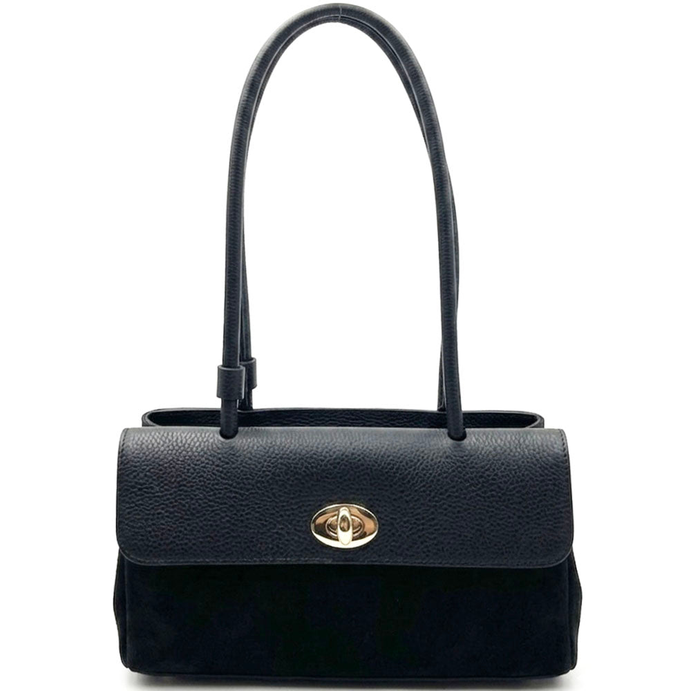 Vivienne East-West Leather Shoulder Bag