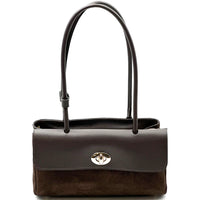 Vivienne East-West Leather Shoulder Bag