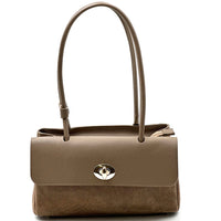 Vivienne East-West Leather Shoulder Bag
