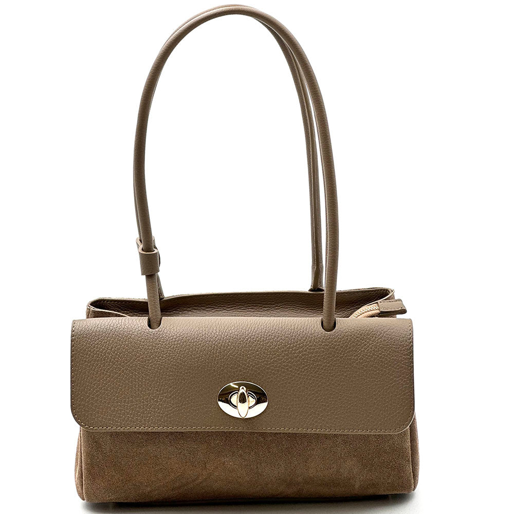 Vivienne East-West Leather Shoulder Bag