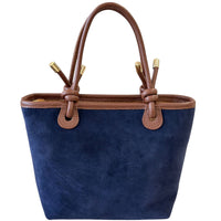 Aurelia Italian Suede Knot Handle Tote Bag