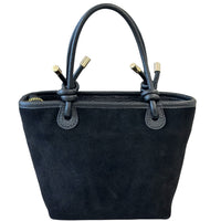 Aurelia Italian Suede Knot Handle Tote Bag
