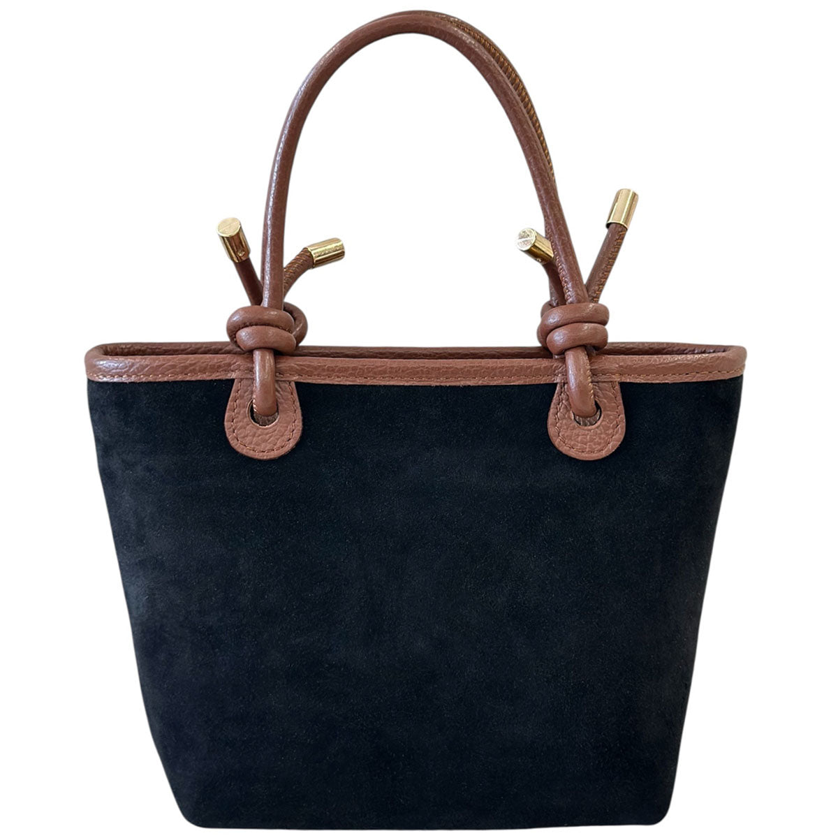 Aurelia Italian Suede Knot Handle Tote Bag