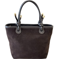Aurelia Italian Suede Knot Handle Tote Bag