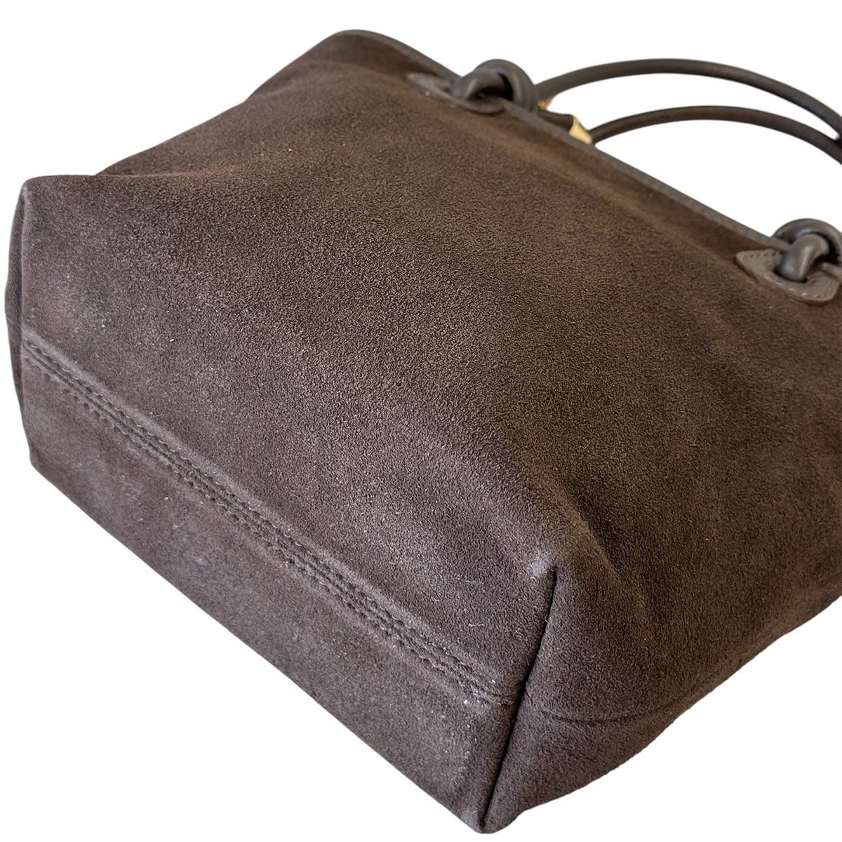 Aurelia Italian Suede Knot Handle Tote Bag