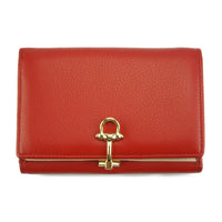 Red Italian Leather Wallet