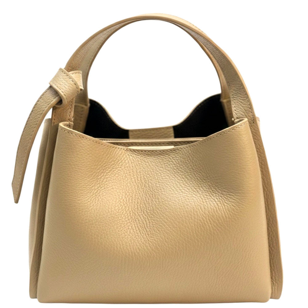 Vanessa Italian Leather Structured Handbag