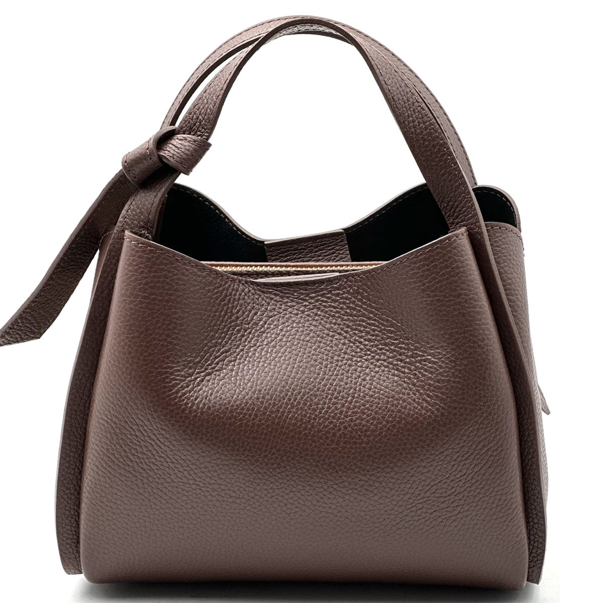 Vanessa Italian Leather Structured Handbag