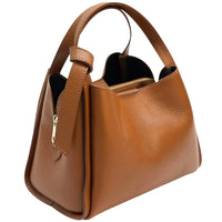Vanessa Italian Leather Structured Handbag