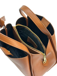 Vanessa Italian Leather Structured Handbag