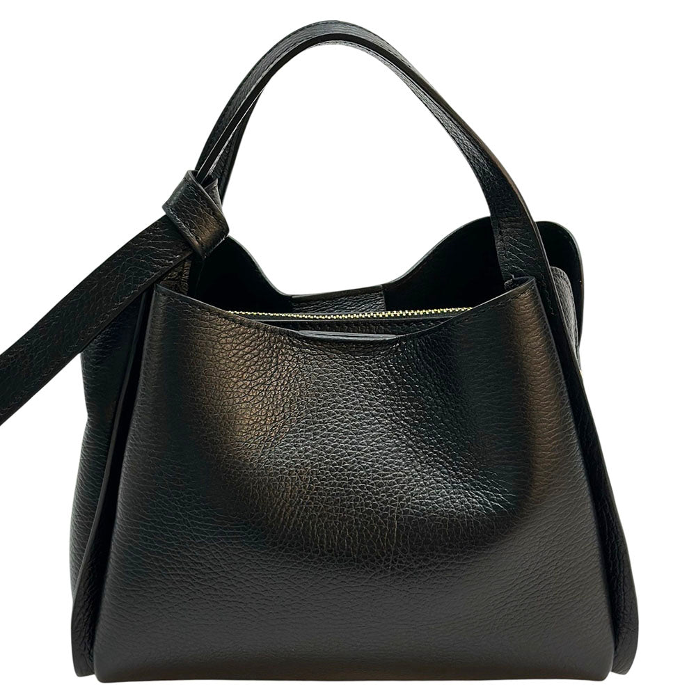 Vanessa Italian Leather Structured Handbag