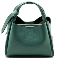 Vanessa Italian Leather Structured Handbag