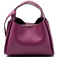 Vanessa Italian Leather Structured Handbag