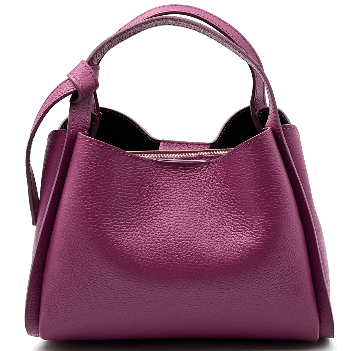Vanessa Italian Leather Structured Handbag