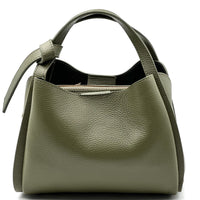 Vanessa Italian Leather Structured Handbag