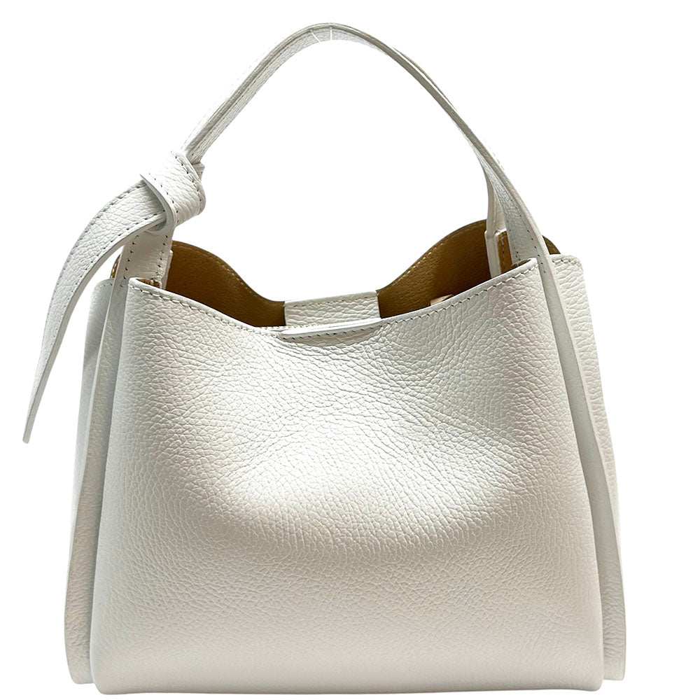 Vanessa Italian Leather Structured Handbag