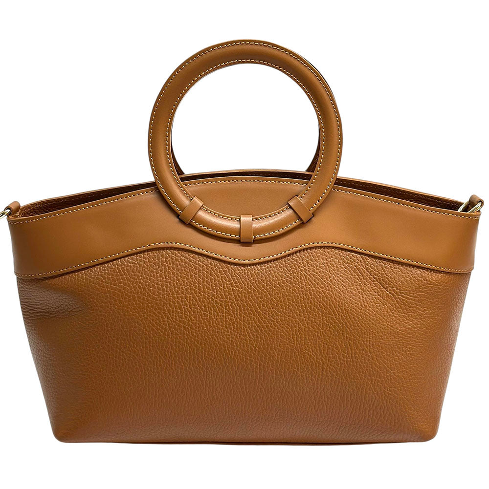 Marcella Italian Leather Top Handle Bag