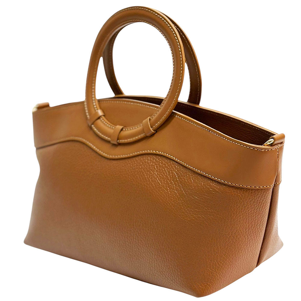 Marcella Italian Leather Top Handle Bag