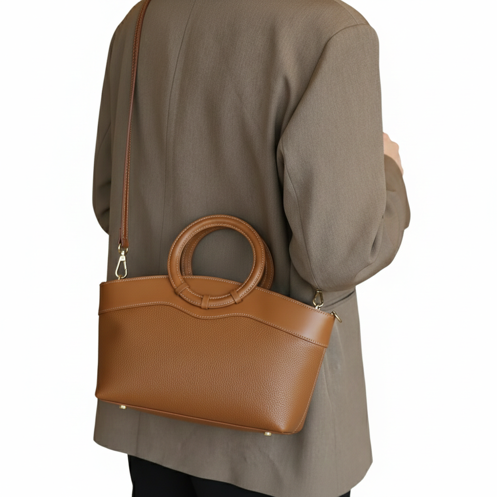 Marcella Italian Leather Top Handle Bag